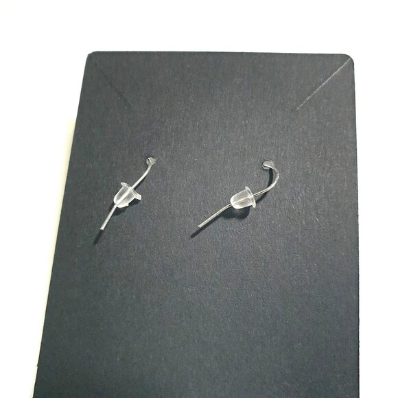 Green Apple Beaded Dangle Earrings Teacher Gift Day Care Fish Hook 3 Inch Long - Picture 4 of 4